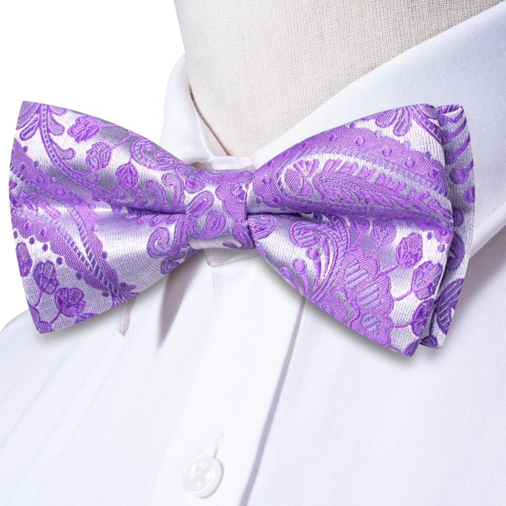 Purple Lilac Lavender Pansy Vi - Bow Tie Pre Tied incelemesi ve fiyatı