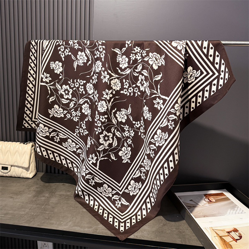 1pcs 90*90cm Floral Printed La - Bandana Cotton incelemesi ve fiyatı