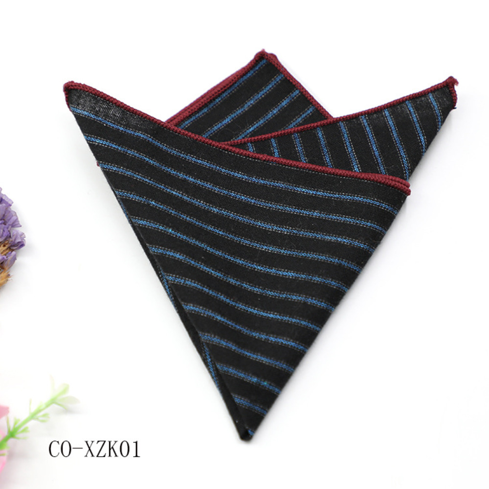 Solid Striped Brown Pocket Squ - Handkerchief Cotton Men incelemesi ve fiyatı