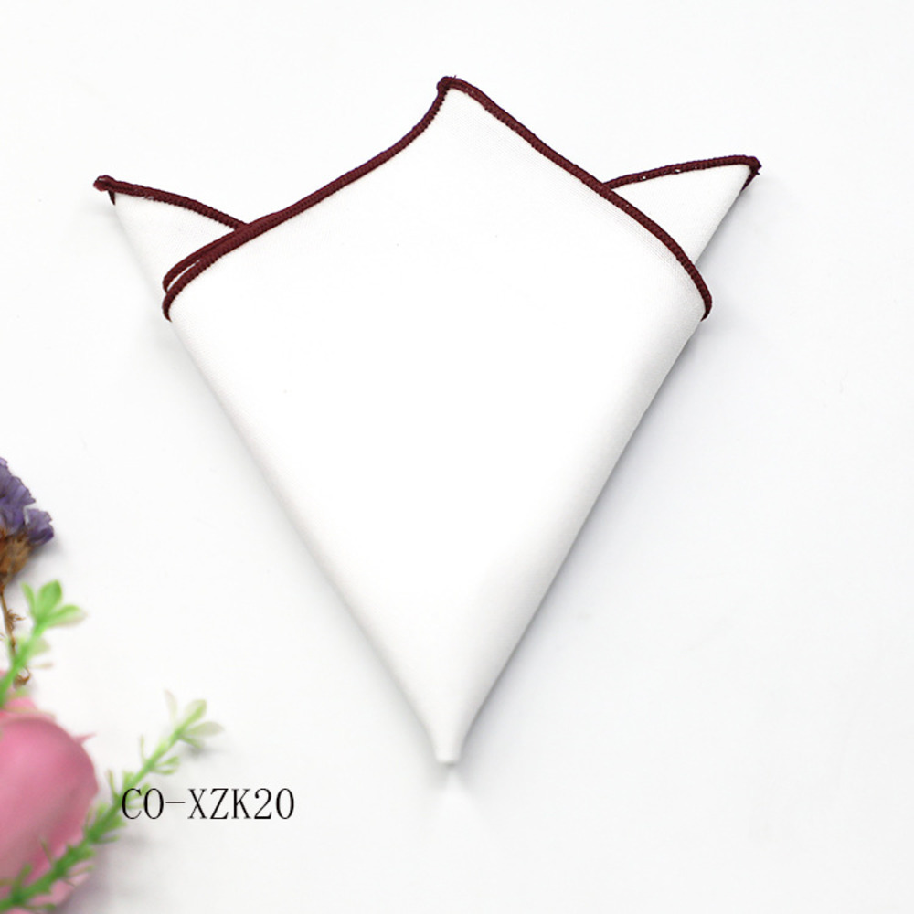 Solid Striped Brown Pocket Squ - Handkerchief Cotton Men incelemesi ve fiyatı