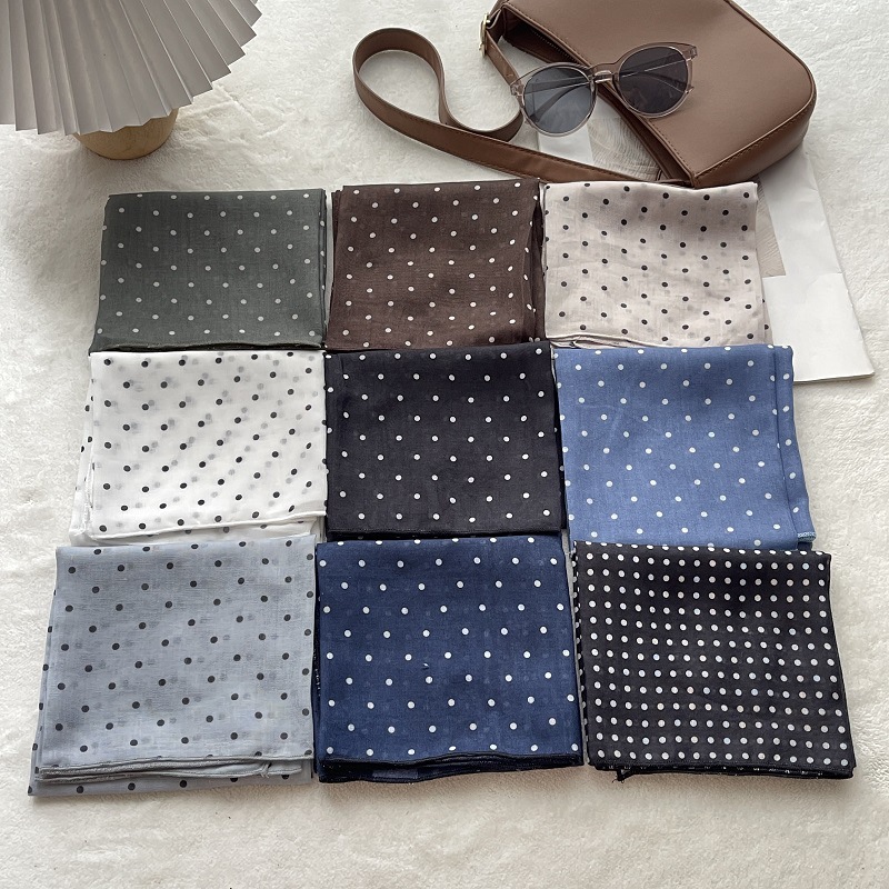 Lady Hair Dot Scarf Female Cot - Bandana Cotton incelemesi ve fiyatı