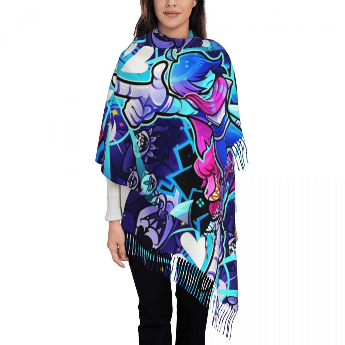 Deltarunes  Shawl Wraps Womens - Pashmina Wrap Large incelemesi ve fiyatı