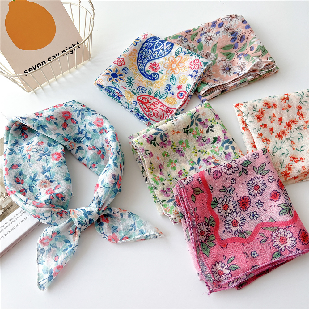 Spring Autumn Scarf Chic Fashi - Bandana Cotton incelemesi ve fiyatı