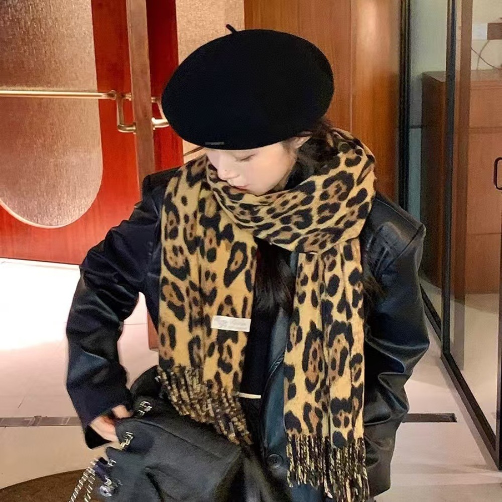 190*70CM Design Leopard Scarf  - Woven Scarf Blanket incelemesi ve fiyatı