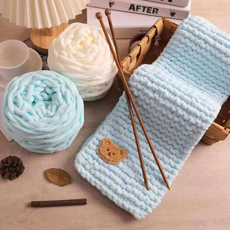 3PCS 300g Chenille Knitting Ya - Woven Scarf Blanket incelemesi ve fiyatı