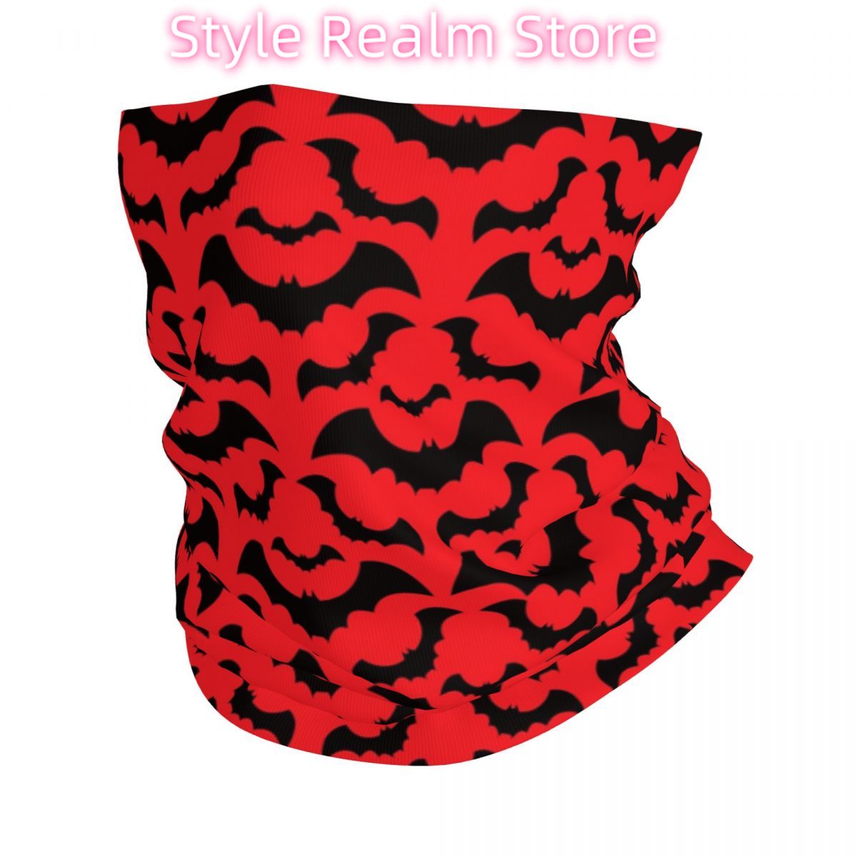 Gothic Witch Bats Pattern Band - Neck Warmer Tube incelemesi ve fiyatı