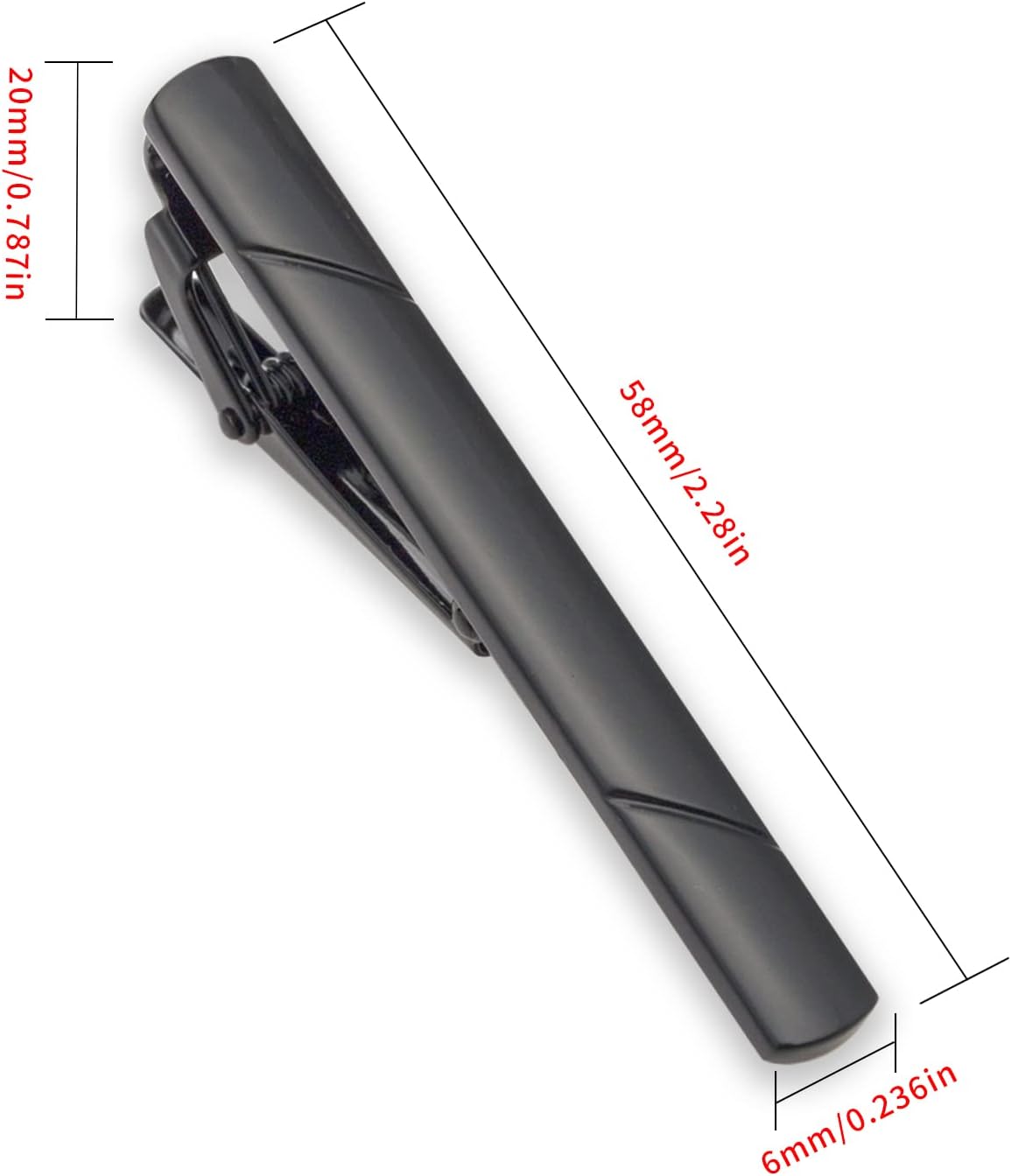 4Pcs Tie Clips for Men with Gi - Tie Clip Silver incelemesi ve fiyatı
