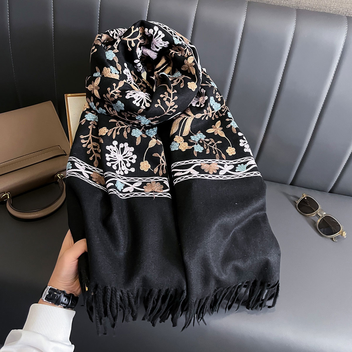 New Winter Warm Cashmere Scarf - Woven Scarf Blanket incelemesi ve fiyatı