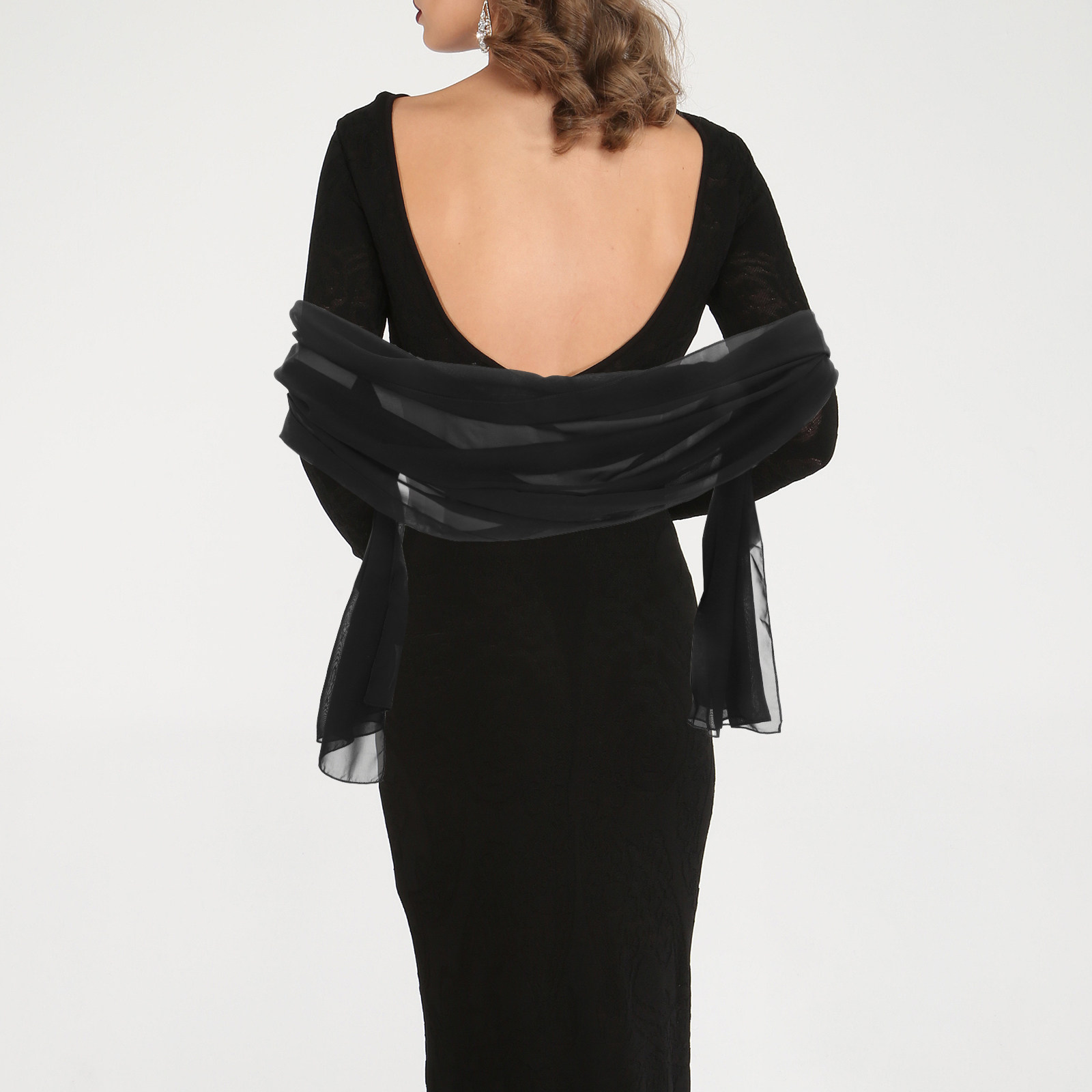 200X70Cm Chiffon Shawl For Wom - Stole Wedding Shawl incelemesi ve fiyatı