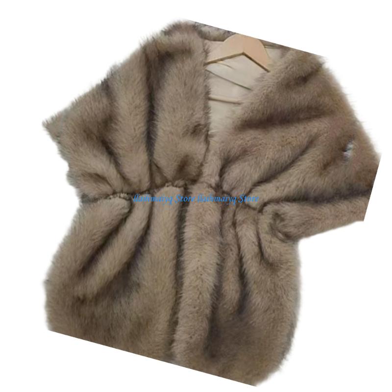 573B Luxurious Artificial Furs - Stole Wedding Shawl incelemesi ve fiyatı