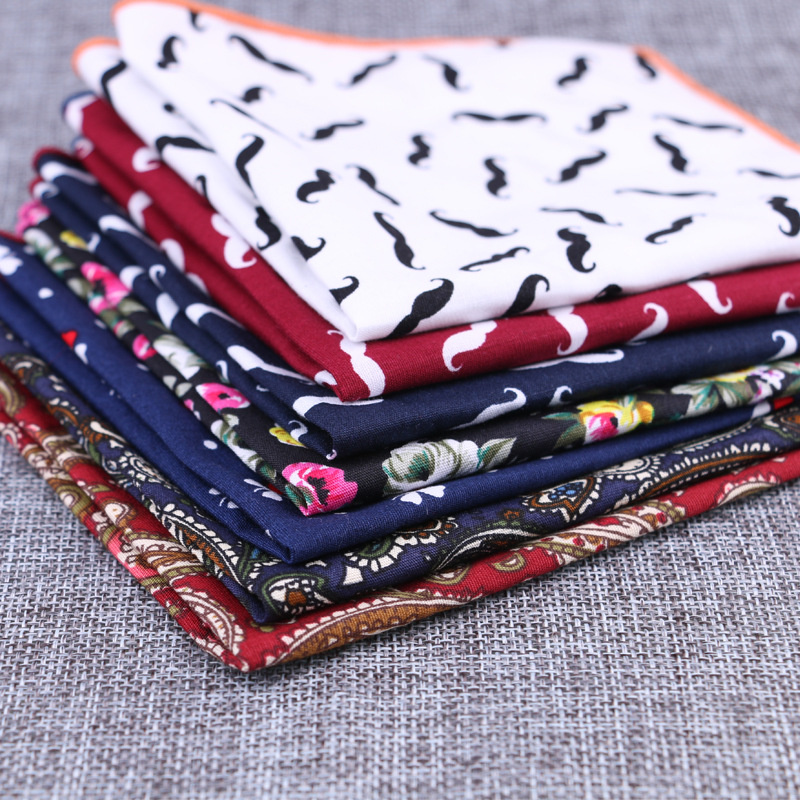 Fashion Cotton Pocket Square F - Handkerchief Cotton Men incelemesi ve fiyatı
