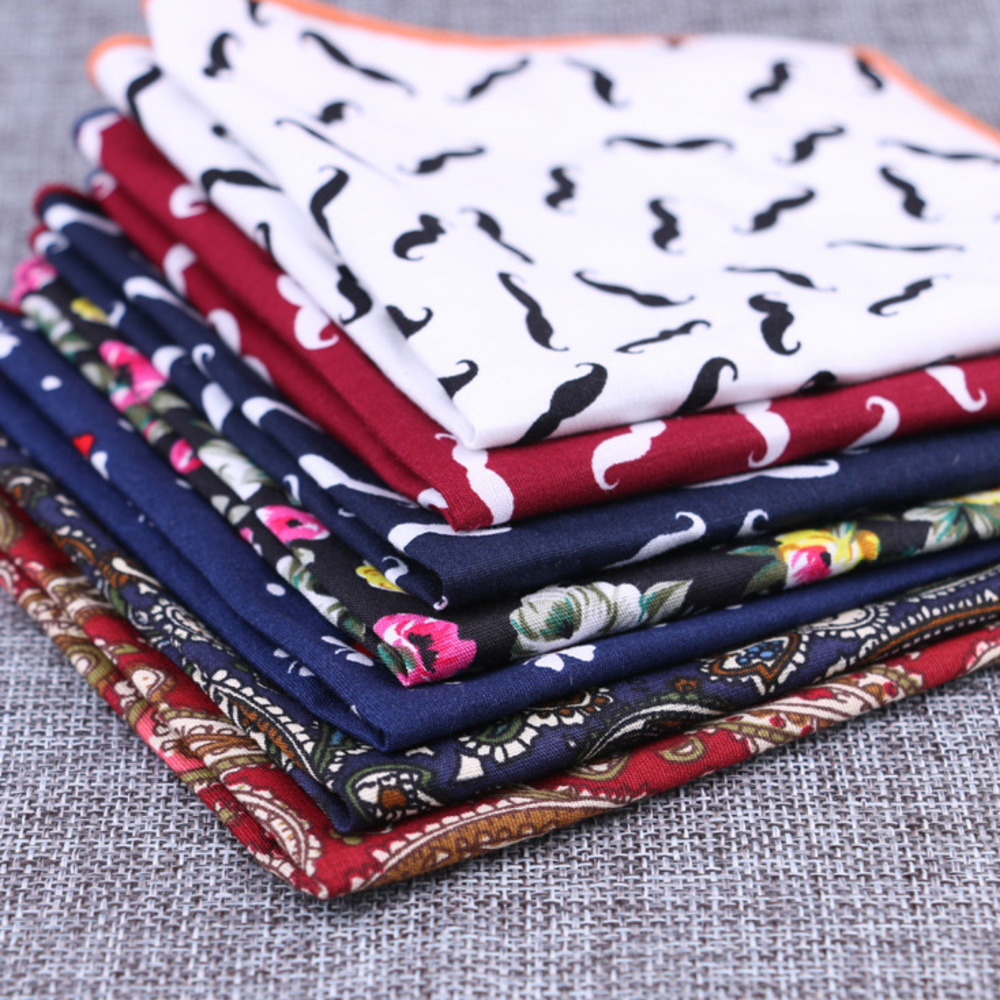 Fashion Cotton Pocket Square F - Handkerchief Cotton Men incelemesi ve fiyatı