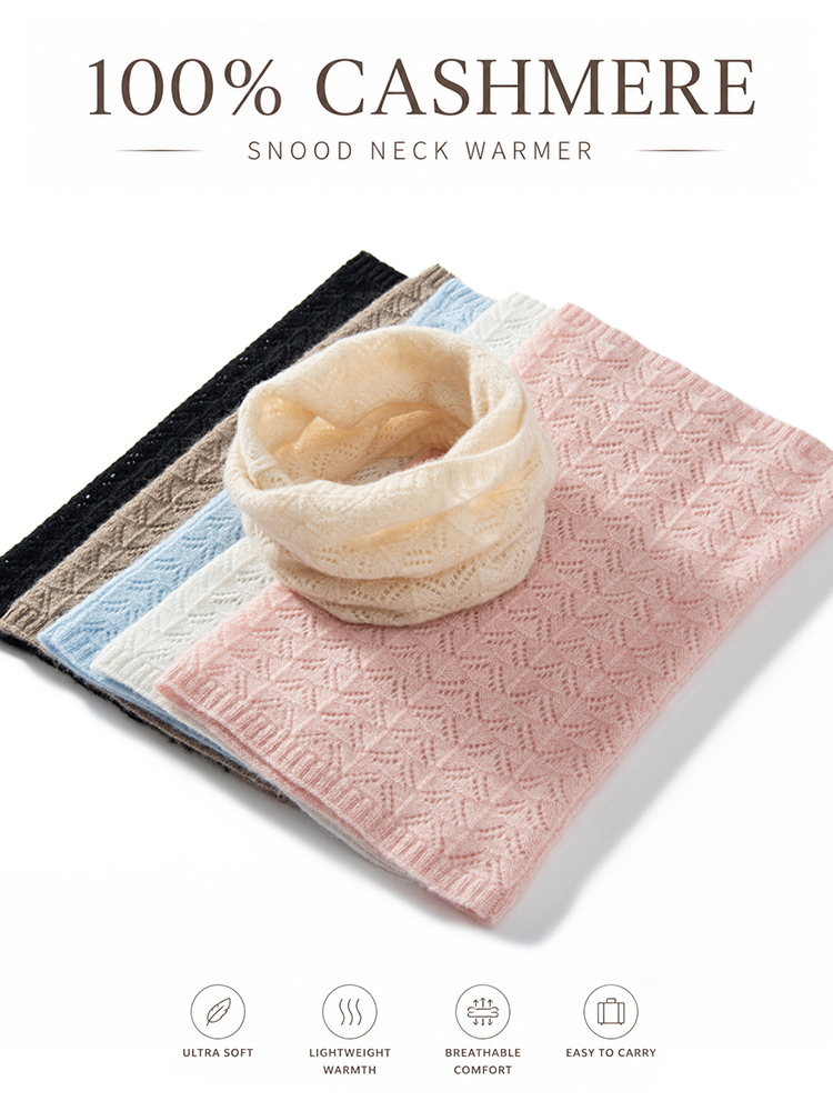 Womens 100% Cashmere Fan Point - Infinity Scarf Knit incelemesi ve fiyatı