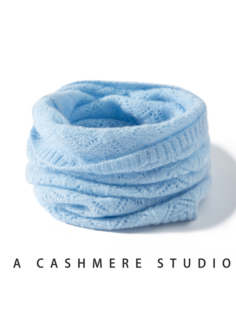 Womens 100% Cashmere Fan Point - Infinity Scarf Knit incelemesi ve fiyatı