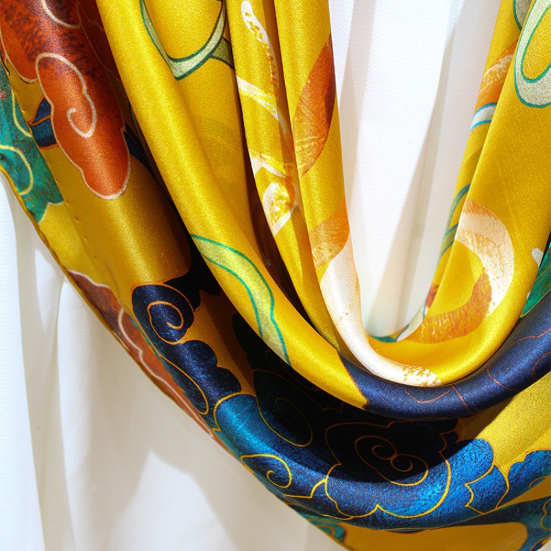 New Luxury 110x110cm Real Silk - Pashmina Wrap Large incelemesi ve fiyatı