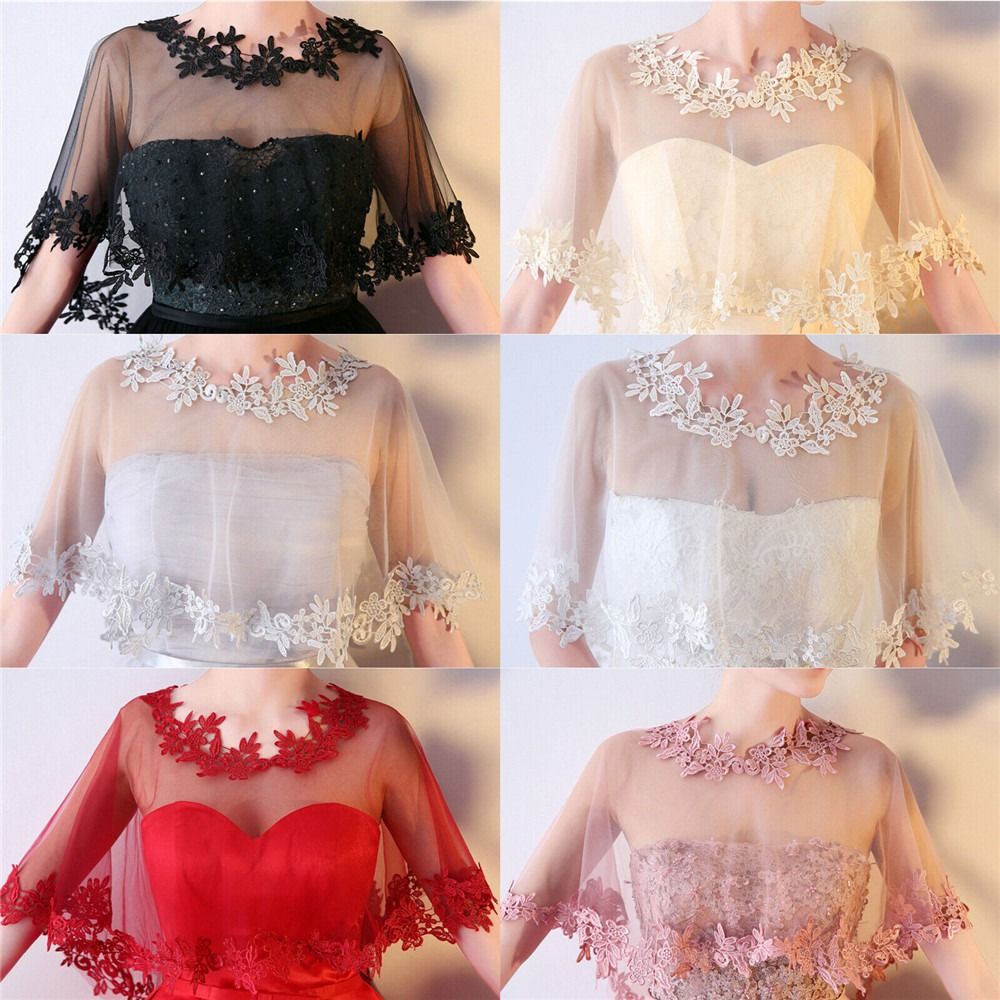 Fashion Lace Short Sleeve Shru - Stole Wedding Shawl incelemesi ve fiyatı
