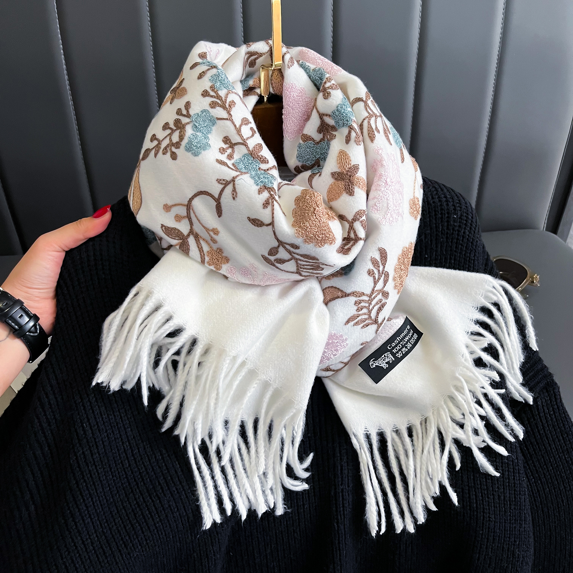 New Winter Warm Cashmere Scarf - Woven Scarf Blanket incelemesi ve fiyatı