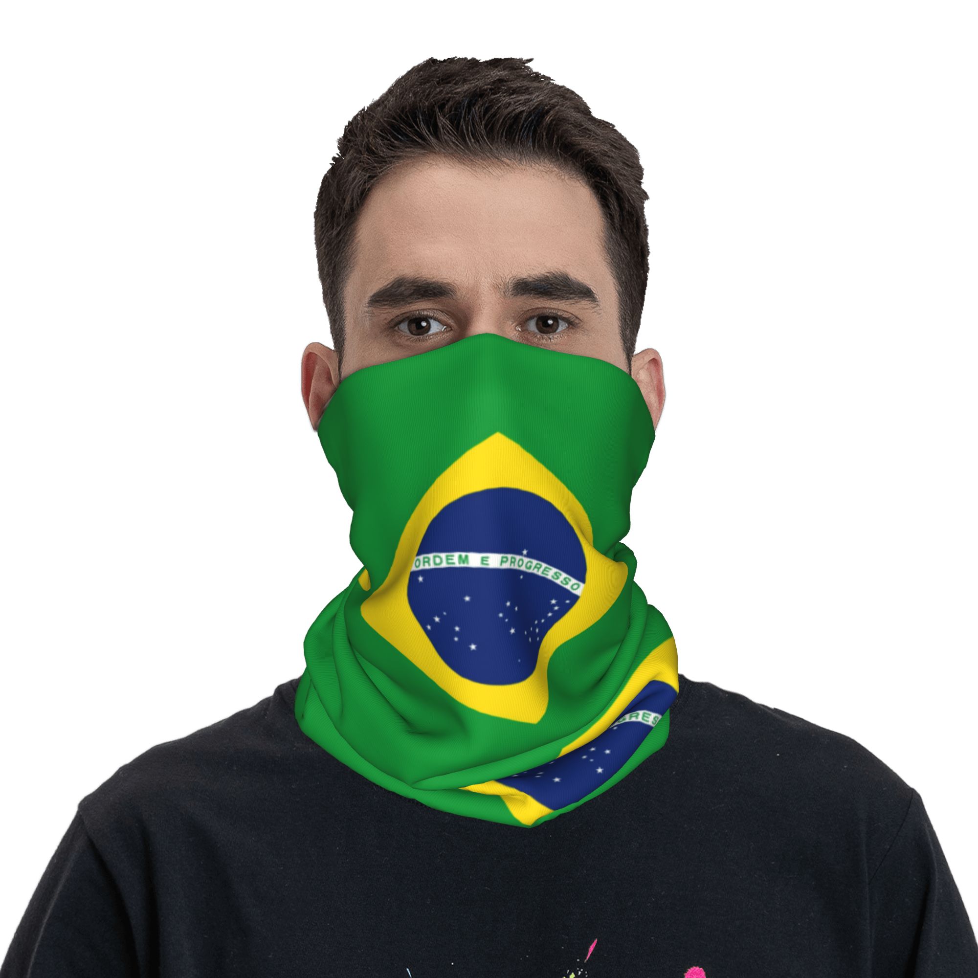 Custom Brazil Flag Bandana Nec - Neck Warmer Tube incelemesi ve fiyatı