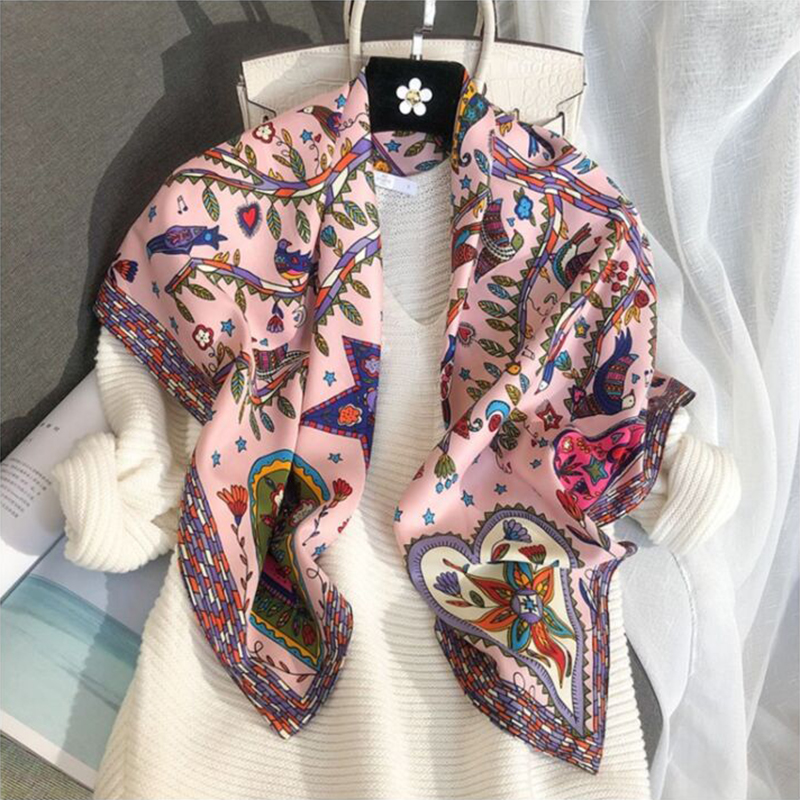 2024 90*90cm Square Scarf Twil - Bandana Cotton incelemesi ve fiyatı