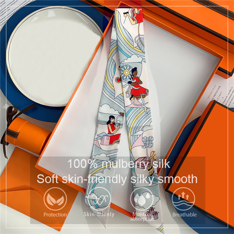 Women 100% Mulberry Silk Scarf - Ascot Neck Scarf incelemesi ve fiyatı