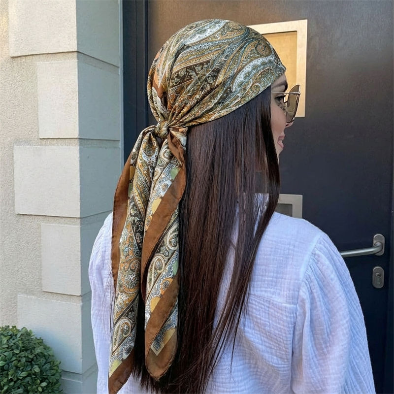 Women Spring Summer Square Sca - Scarf Silk Square incelemesi ve fiyatı