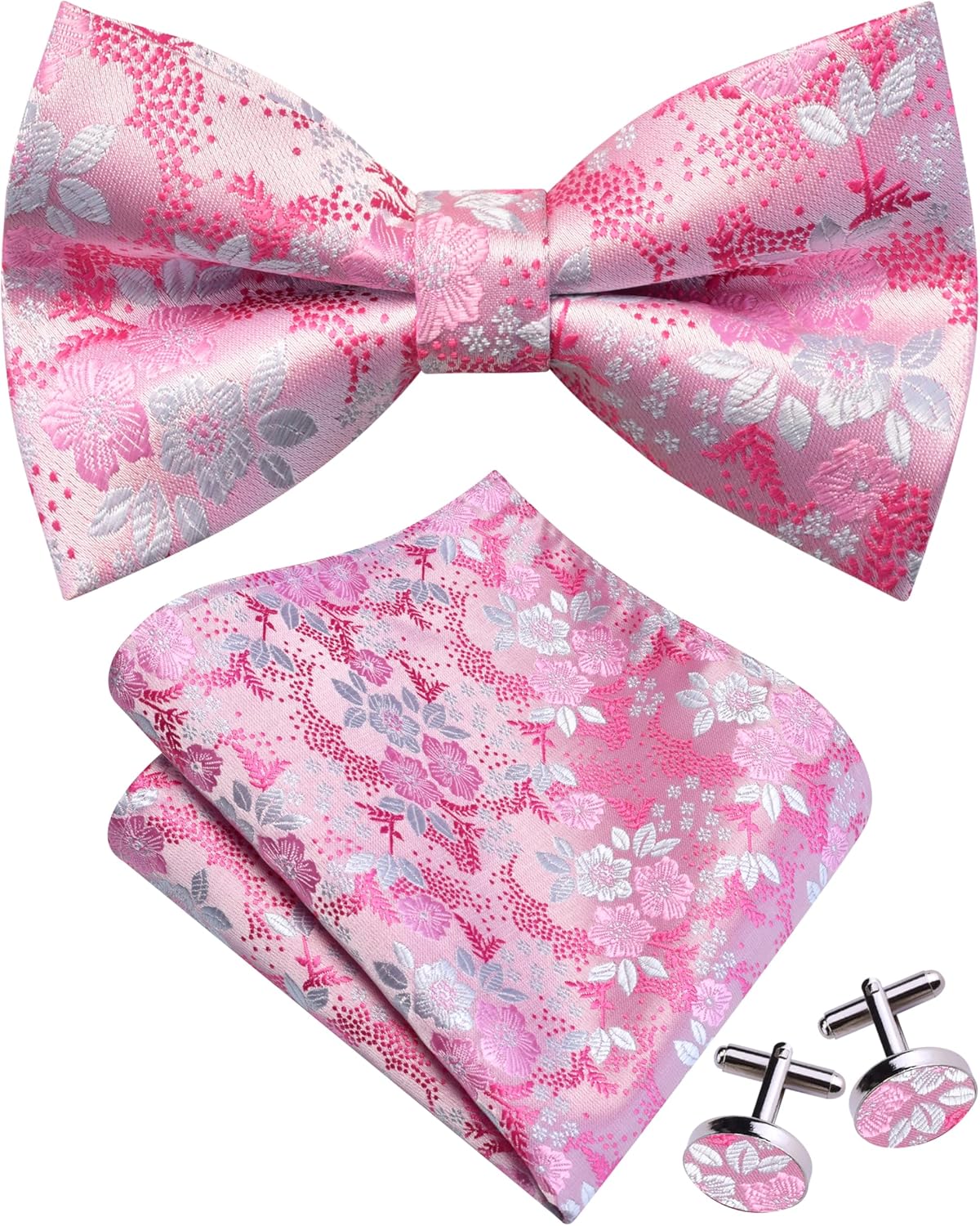 Floral Bow Tie & Handkerchief  - Pocket Square Set incelemesi ve fiyatı
