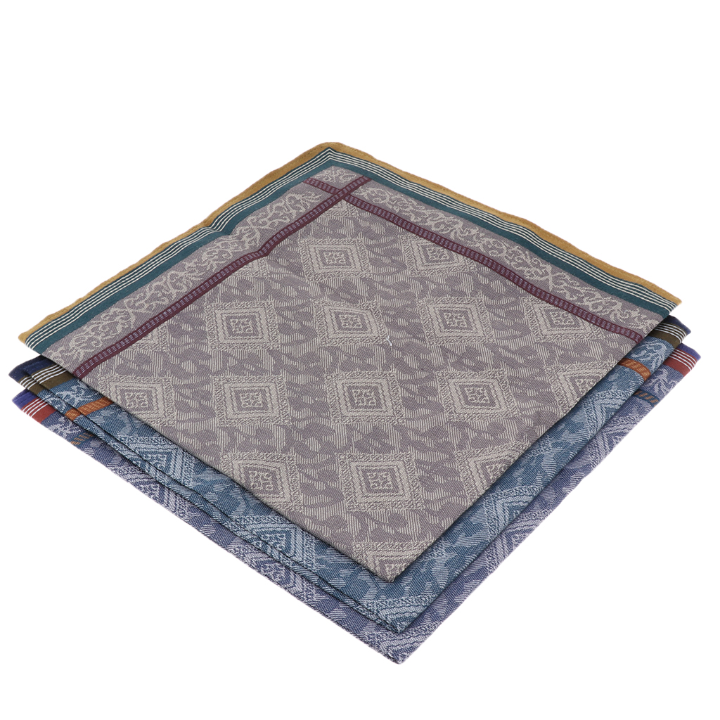 3pcs Classic Mens Plaid Handke - Handkerchief Cotton Men incelemesi ve fiyatı