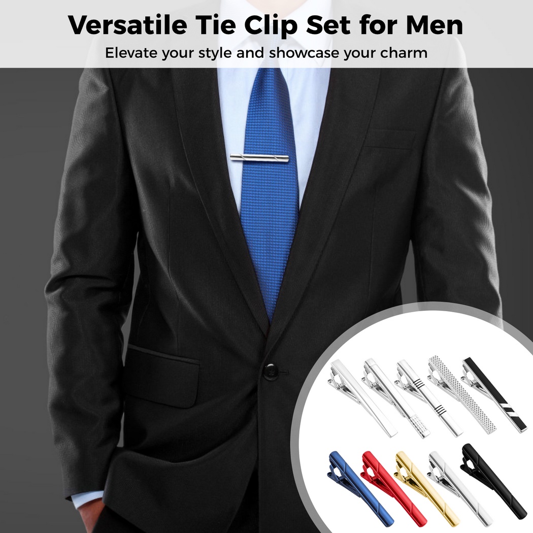 10Pcs Tie Clips Tie Clip Set F - Tie Bar Set Gift incelemesi ve fiyatı