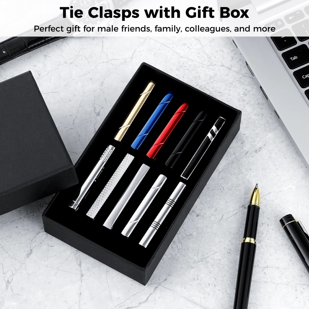 10Pcs Tie Clips Tie Clip Set F - Tie Bar Set Gift incelemesi ve fiyatı