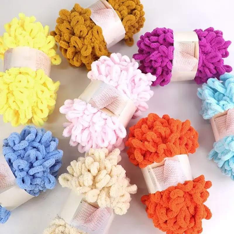 100g/Ball Finger Loop Yarn Thr - Woven Scarf Blanket incelemesi ve fiyatı