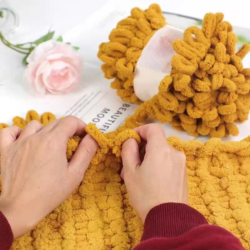 100g/Ball Finger Loop Yarn Thr - Woven Scarf Blanket incelemesi ve fiyatı