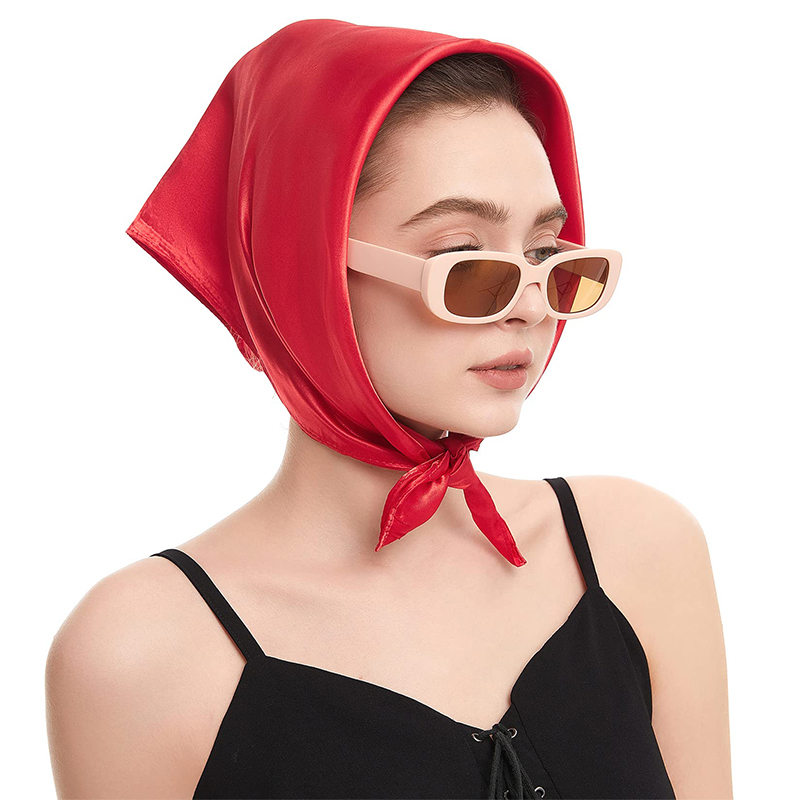 2024 New Fashion Women Satin S - Scarf Silk Square incelemesi ve fiyatı