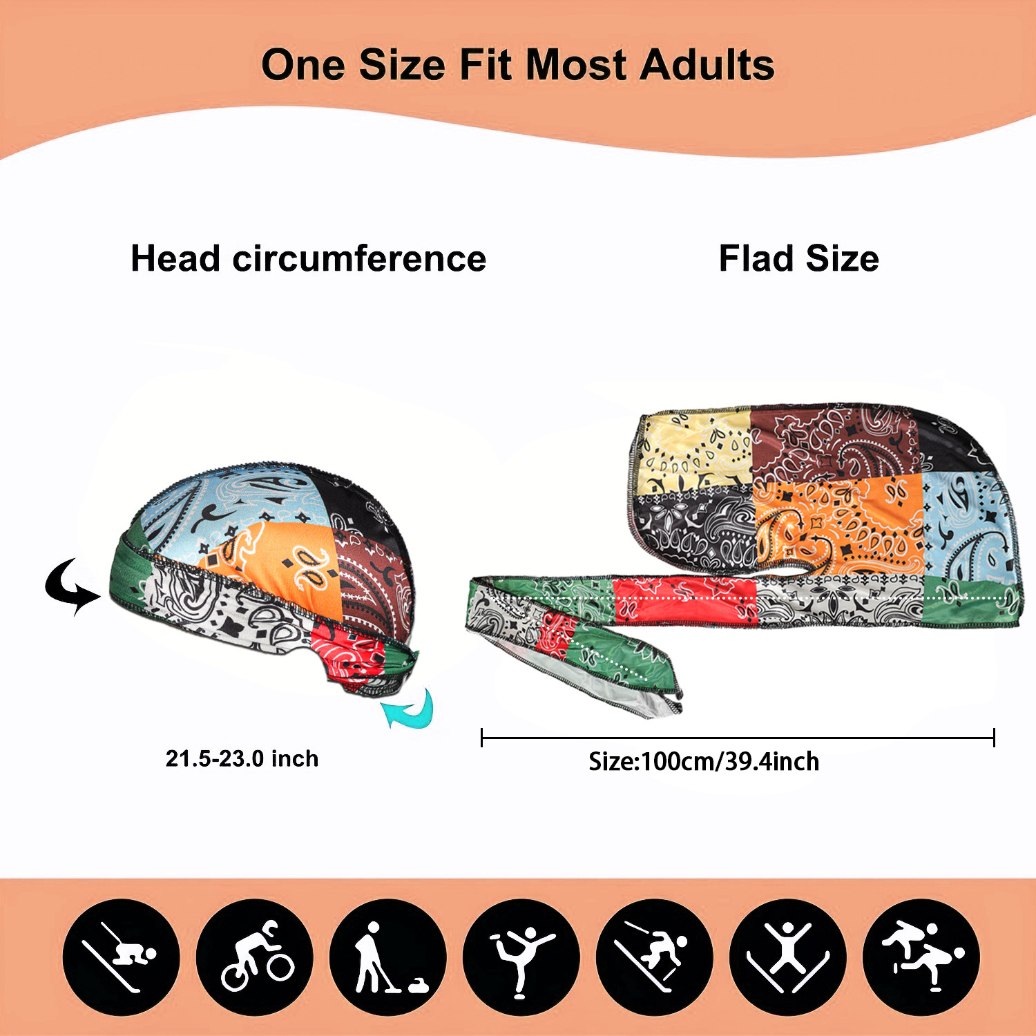 Paisley Printing Silky Durags  - Bandana Doo Rag incelemesi ve fiyatı