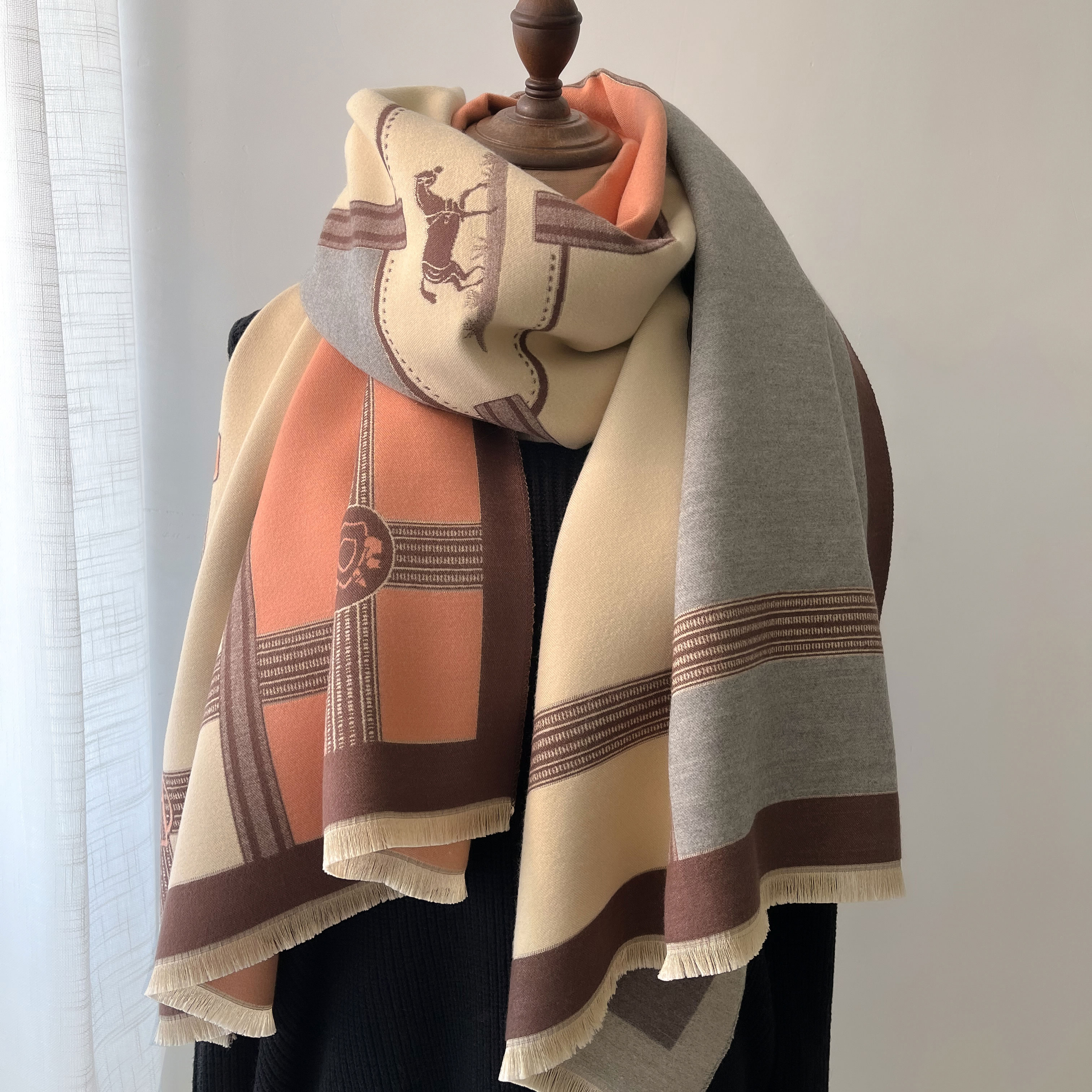 Winter Cashmere Scarf Women Lu - Woven Scarf Blanket incelemesi ve fiyatı