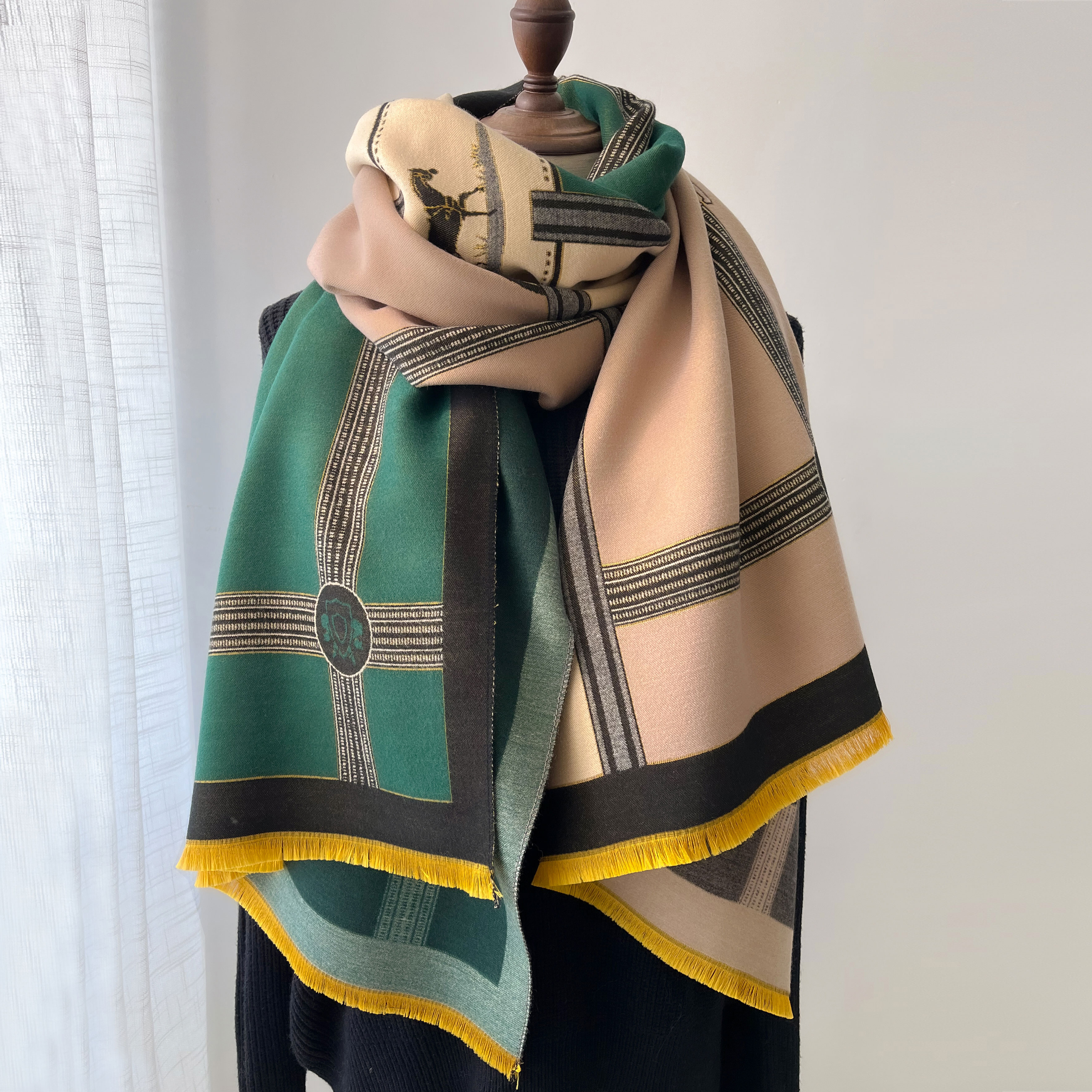 Winter Cashmere Scarf Women Lu - Woven Scarf Blanket incelemesi ve fiyatı