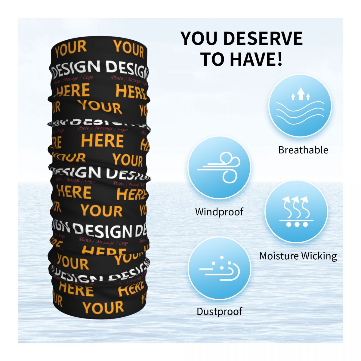Custom Your Design Here Bandan - Neck Warmer Tube incelemesi ve fiyatı
