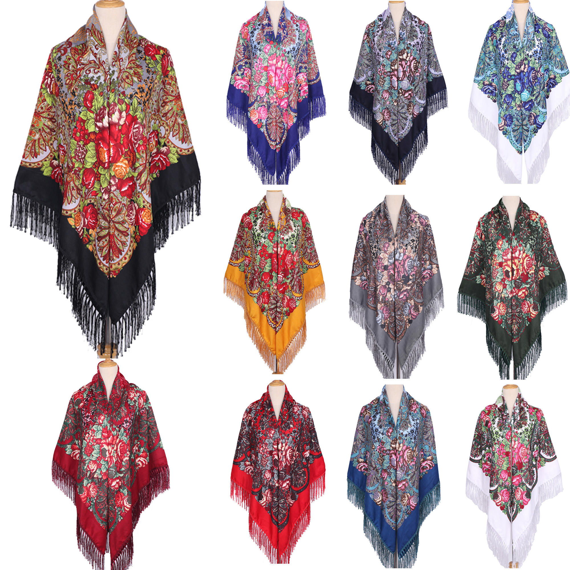 160*160cm Ethnic Large Square  - Woven Scarf Blanket incelemesi ve fiyatı