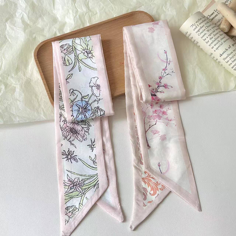 Fashion Women Silk Satin Skinn - Ascot Neck Scarf incelemesi ve fiyatı