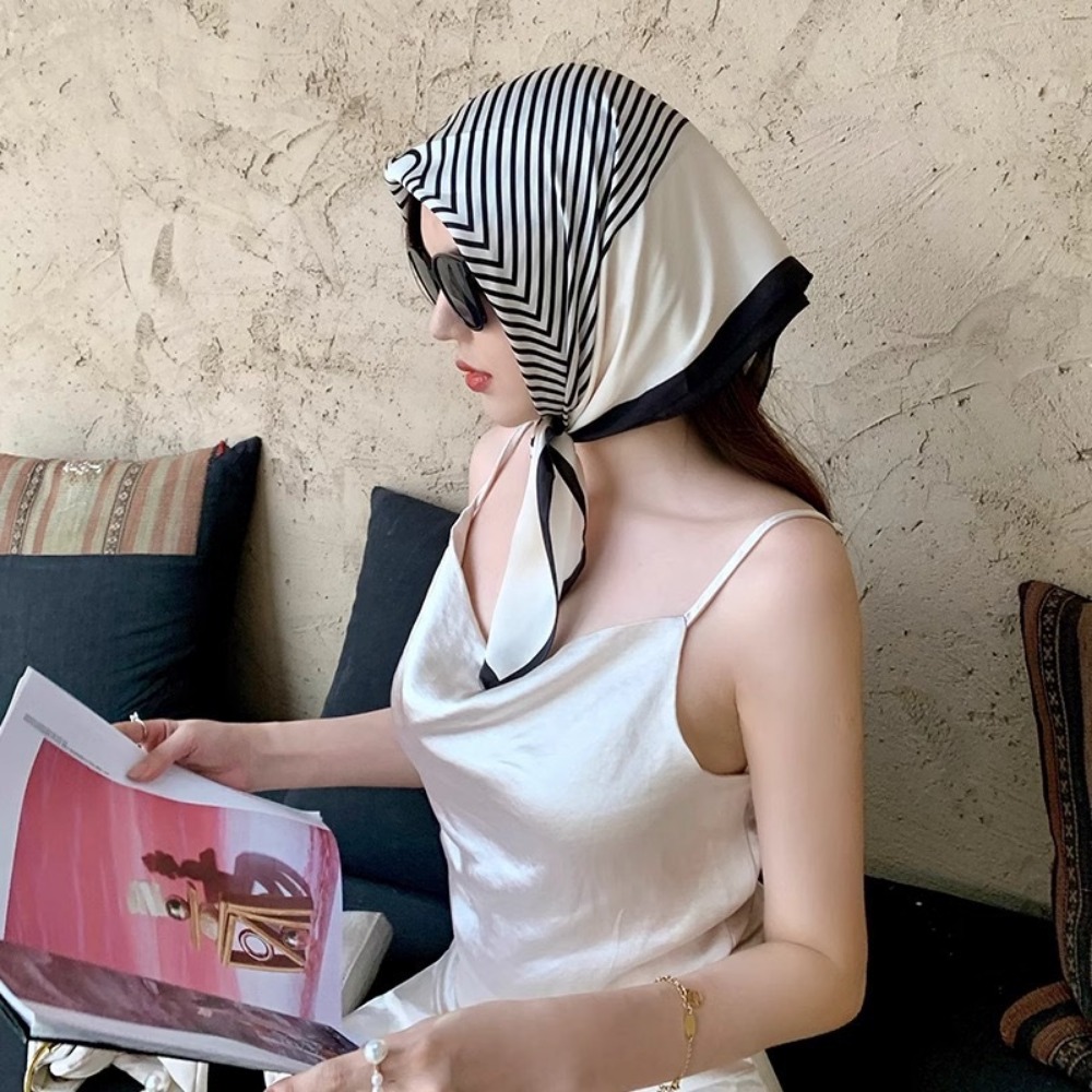 Fashion Satin Square Scarf for - Scarf Silk Square incelemesi ve fiyatı