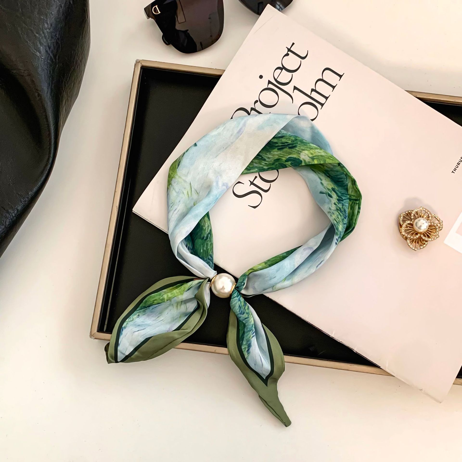 Cashew Flower Silk Scarf Effor - Ascot Neck Scarf incelemesi ve fiyatı