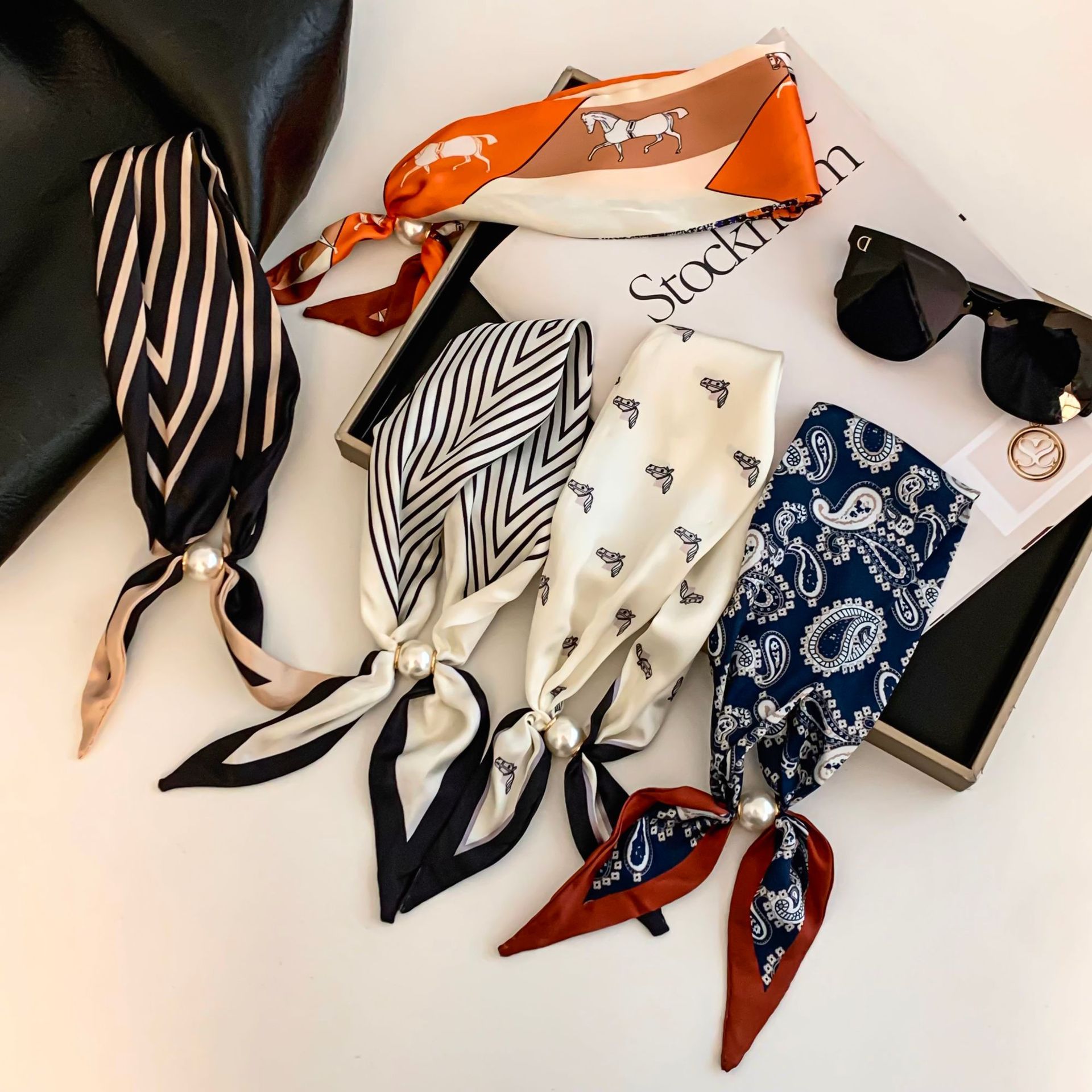 Cashew Flower Silk Scarf Effor - Ascot Neck Scarf incelemesi ve fiyatı