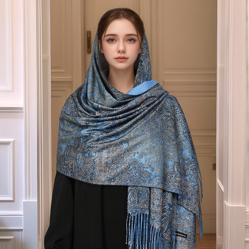 Luxury Paisley Pashmina Shawl  - Woven Scarf Blanket incelemesi ve fiyatı
