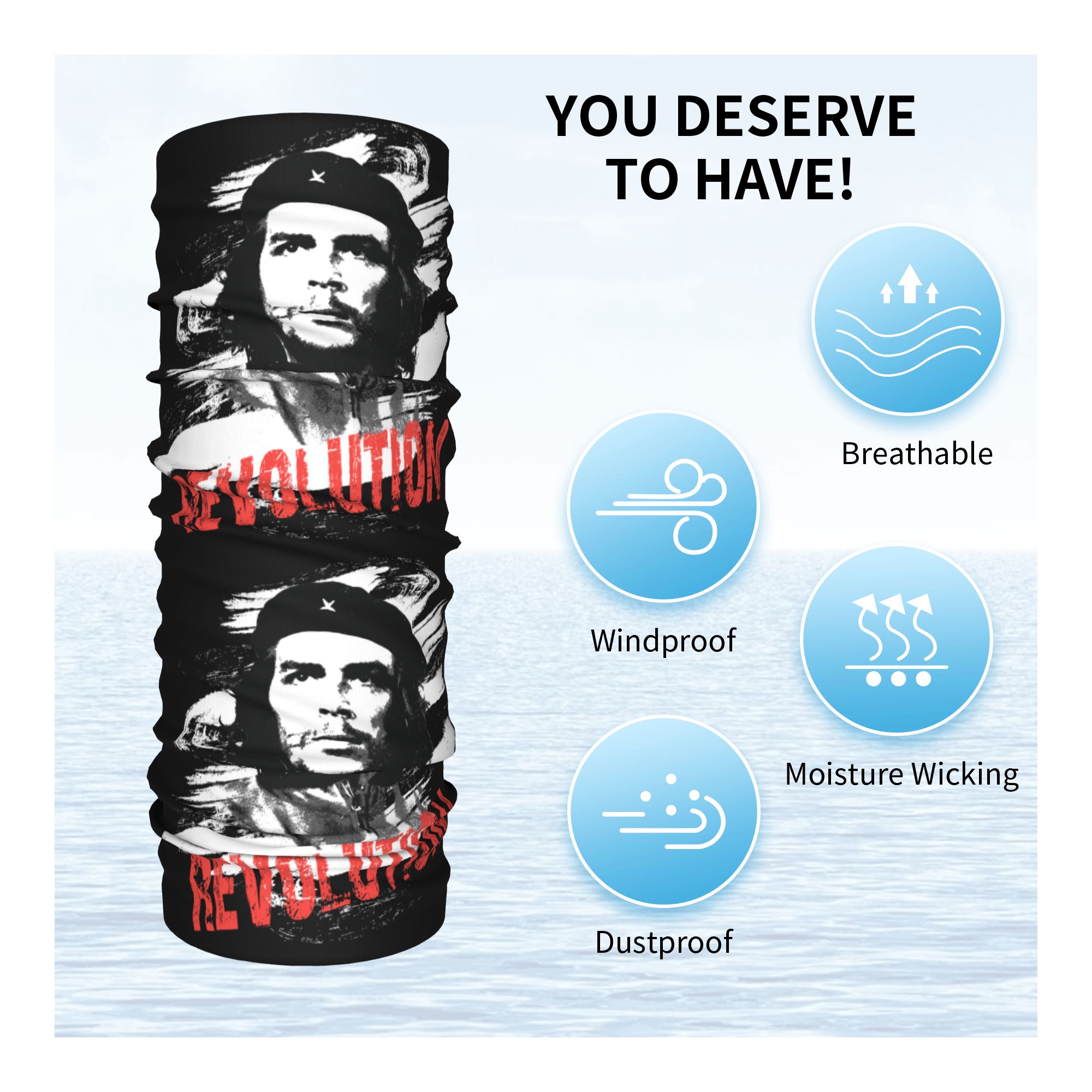 Custom Che Guevara Revolution  - Neck Warmer Tube incelemesi ve fiyatı