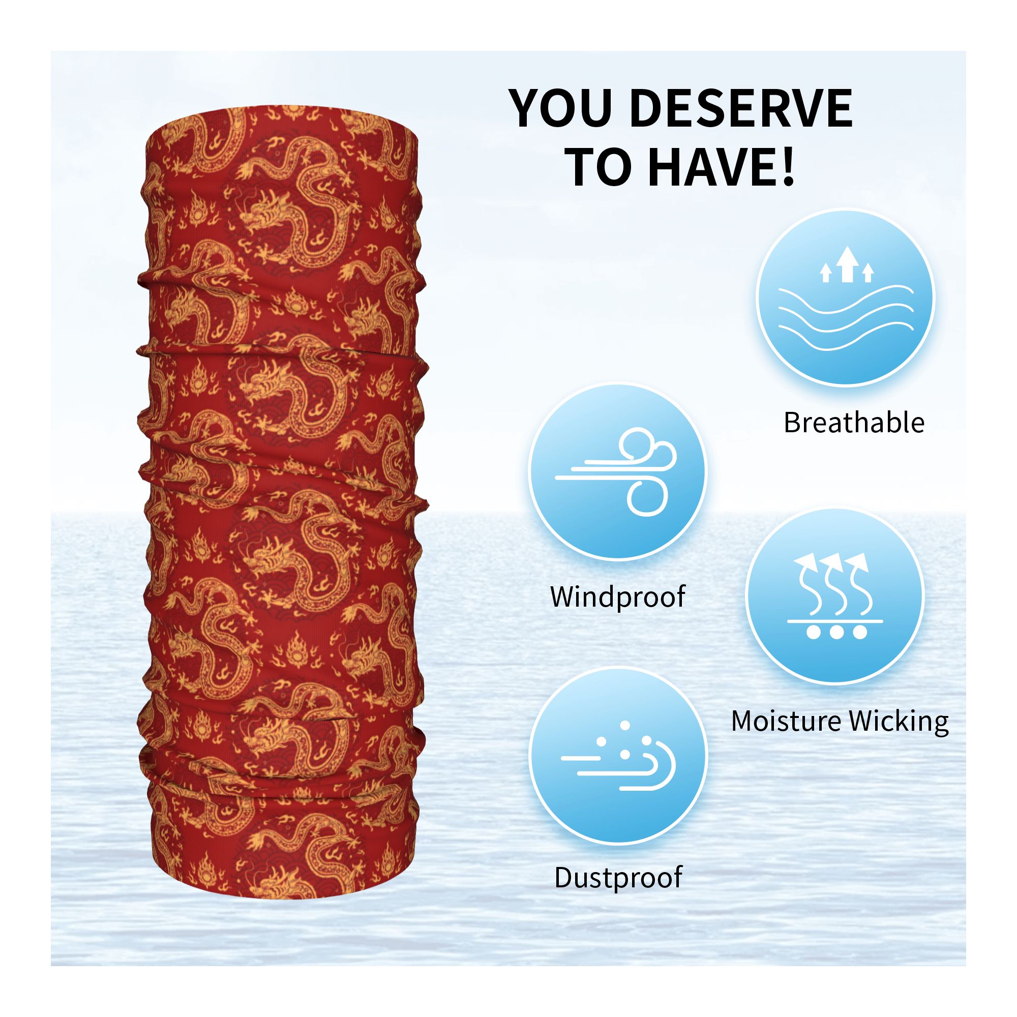 Red Dragon Winter Headband Nec - Neck Warmer Tube incelemesi ve fiyatı
