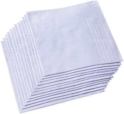 Men's Pure White 100% Cotton H - Handkerchief Cotton Men incelemesi ve fiyatı