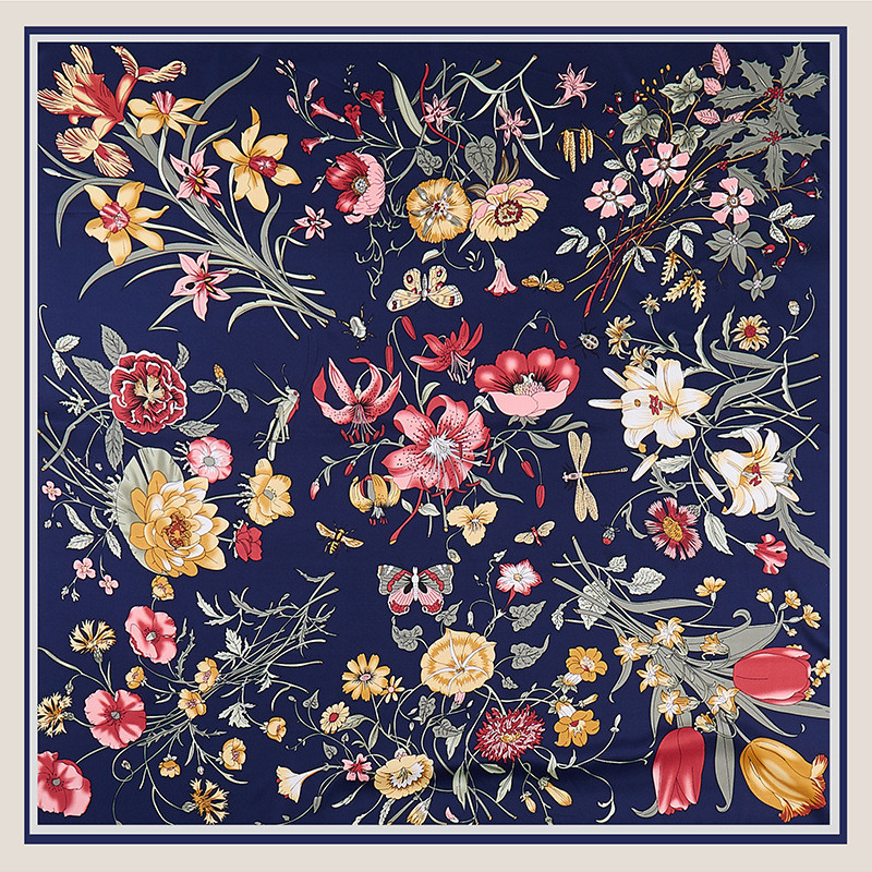 POBING Twill Silk Scarf Women  - Scarf Silk Square incelemesi ve fiyatı