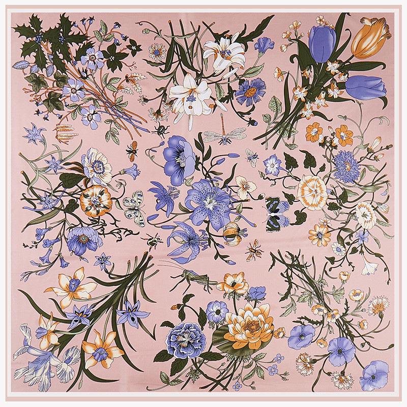 POBING Twill Silk Scarf Women  - Scarf Silk Square incelemesi ve fiyatı