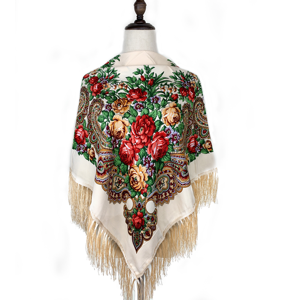 115*115cm Luxury Floral Print  - Bandana Cotton incelemesi ve fiyatı