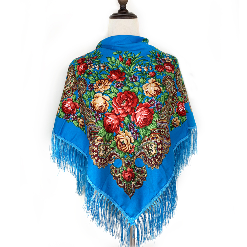 115*115cm Luxury Floral Print  - Bandana Cotton incelemesi ve fiyatı