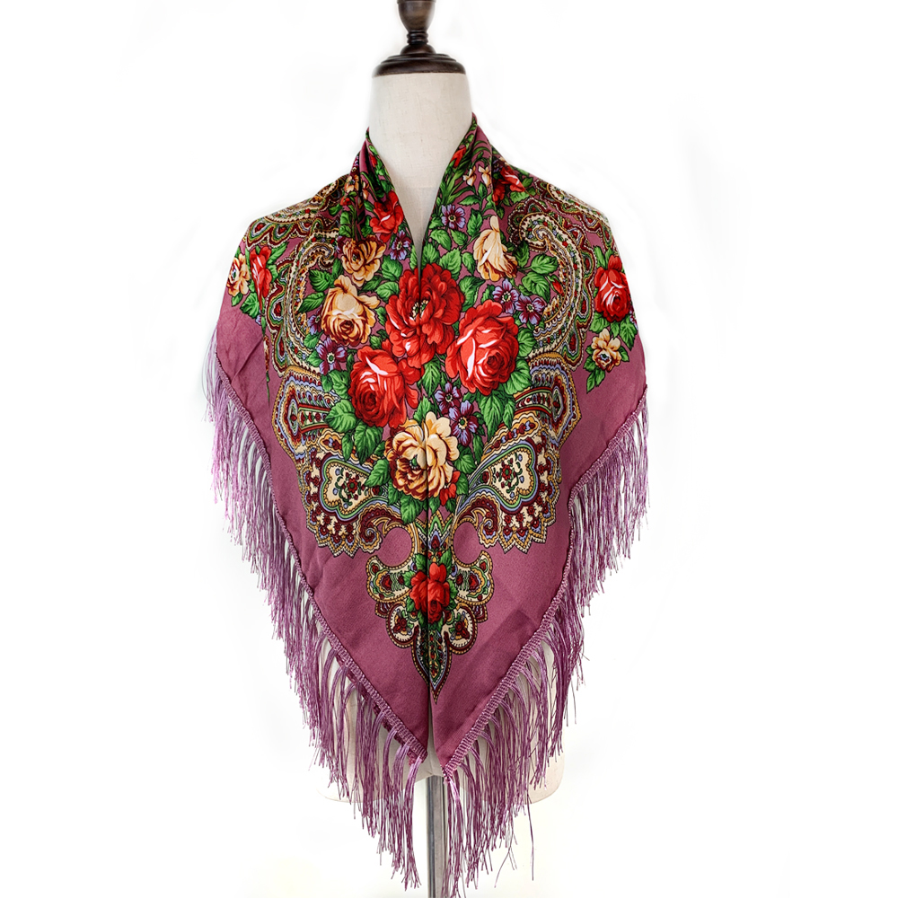 115*115cm Luxury Floral Print  - Bandana Cotton incelemesi ve fiyatı